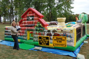 Bouncy obstacle course