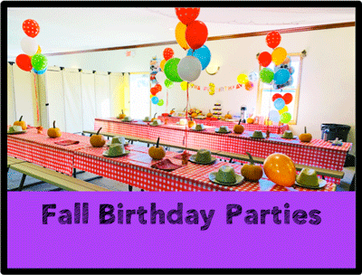 Fall Birthday Parties