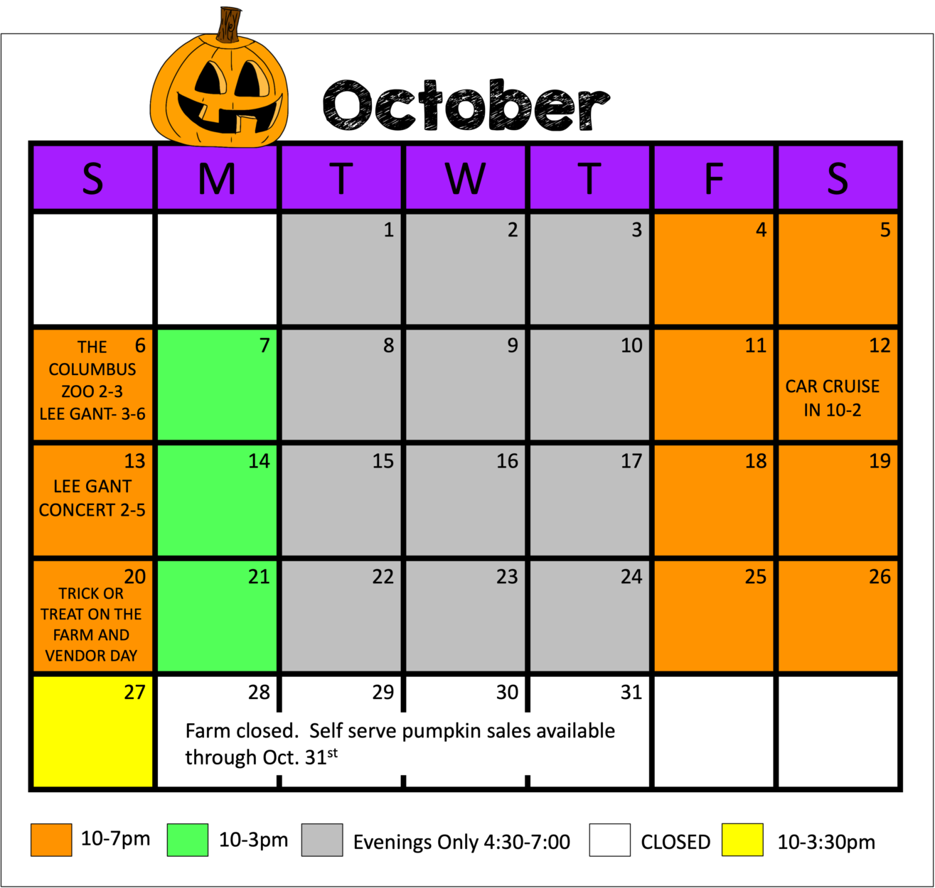 2022 October Calendar