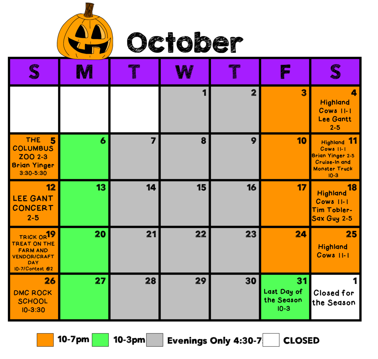 2022 October Calendar